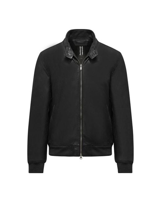 Leather Jackets di Bomboogie in Black da Uomo