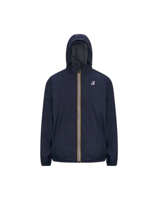 K-Way Blue Stilvolle jacke le vrai 4.0 claude,claude 4.0 jacke
