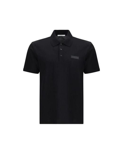 Givenchy Tops ,Zwart ,Katoen Polo Van Katoen Met Paris Grosgrain in het Black voor heren