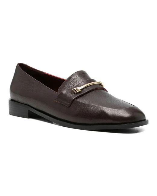 Linda Baumann Black Loafers