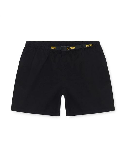 Iuter Schwarze ridge nylon bermuda shorts in Black für Herren