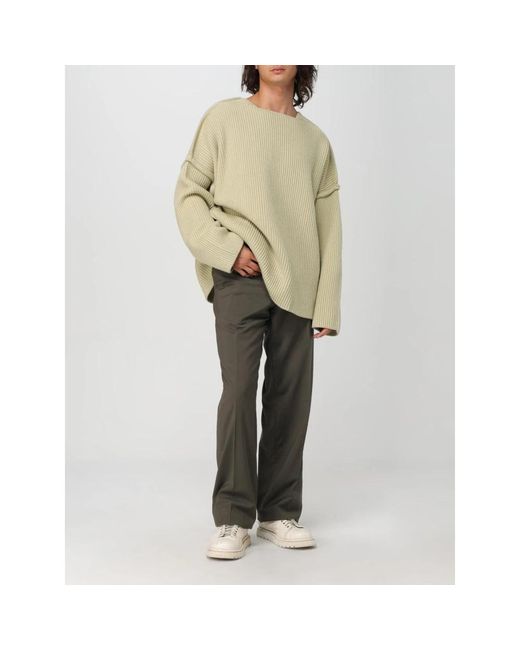 Jil Sander Natural Round-Neck Knitwear for men