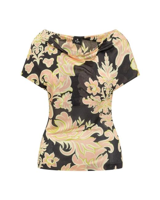 Etro Overhemden ,Veelkleurig ,Stijlvolle Top Voor Trendy Looks in het Metallic