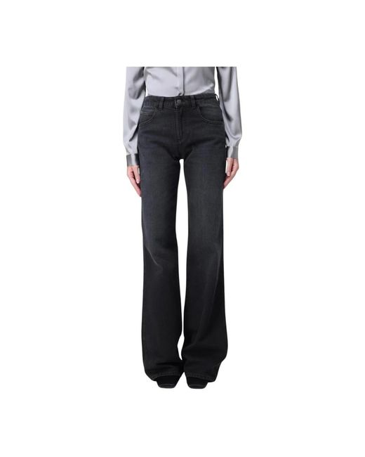 Emporio Armani Girls Wide Leg Jeans in Blue