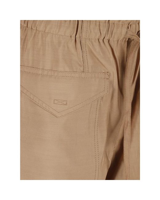 Ganni Natural Straight Trousers