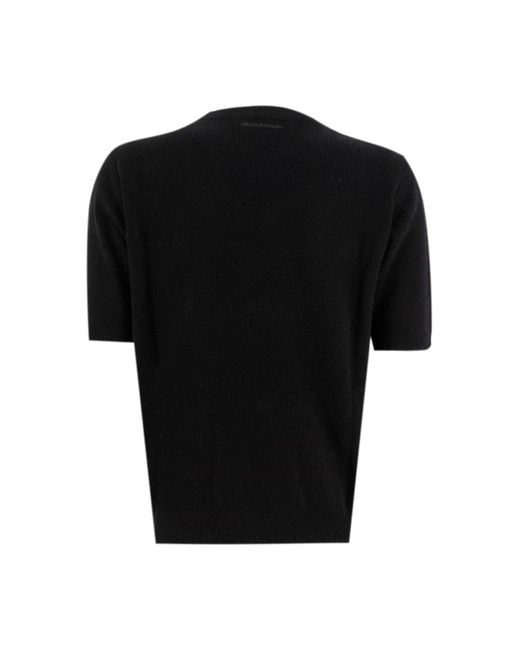Ermanno Scervino Black Round-Neck Knitwear