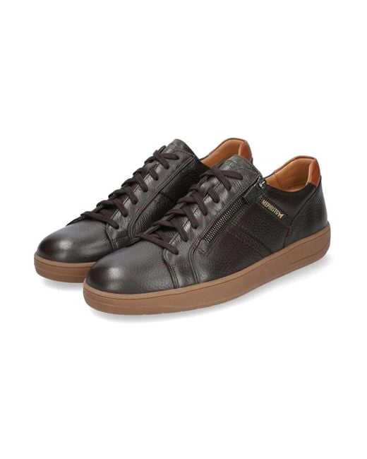 Mephisto Brauner leder sneaker in Brown für Herren