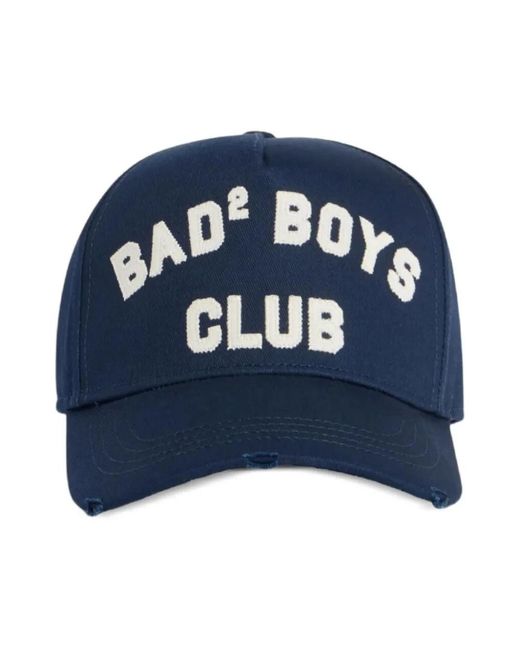 DSquared² Accessoires ,Blauw ,Katoen Baseball Gabardine Cap in het Blue voor heren