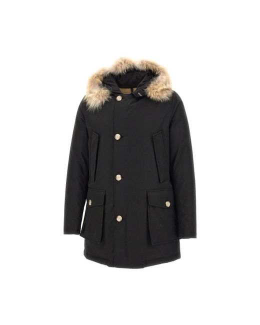 Woolrich Black Parkas for men
