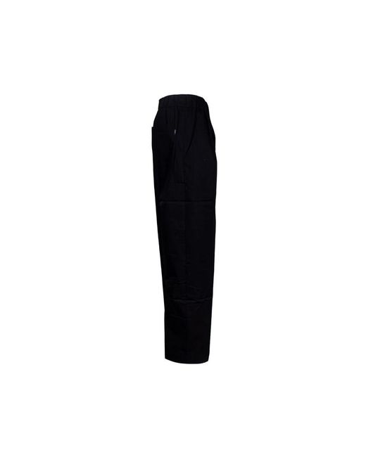Laneus Black Slim-Fit Trousers for men
