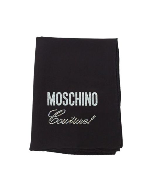 Moschino Black Winter Scarves