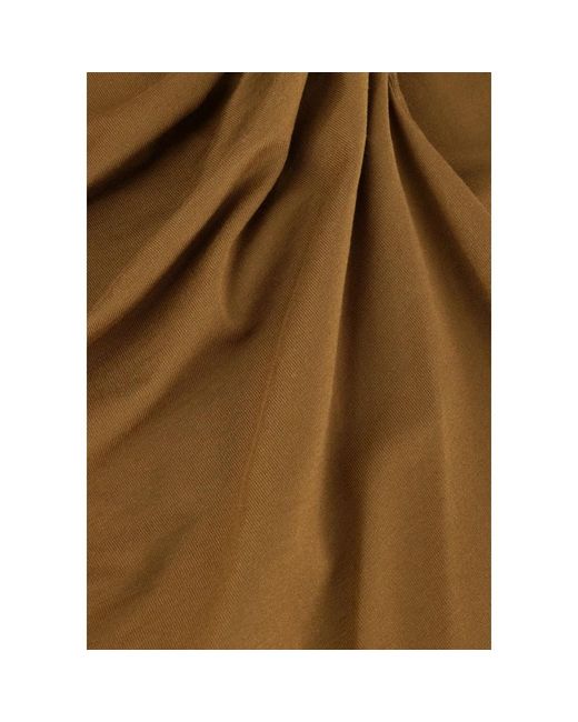 EDITED Kleedjes ,Groen ,Khaki Midi Jurk Voor Herfst/Winter in het Green
