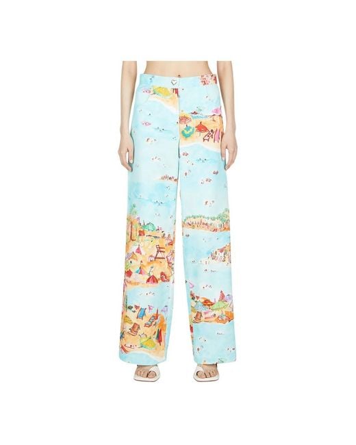 Marco Rambaldi Blue Wide Trousers