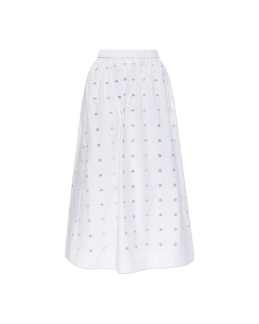 Posse Rokken ,Wit ,Katoen Peggy Openwork Rok in het White