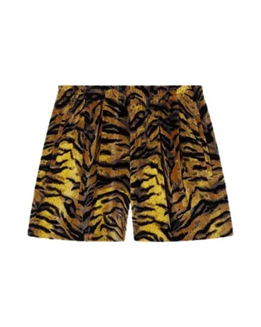 KENZO Yellow Casual Shorts for men