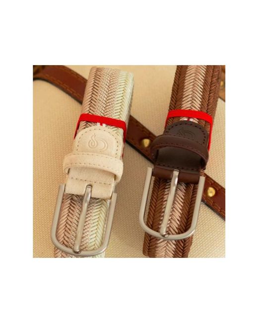 La Boucle Nice Geflochtener Gürtel in White für Herren