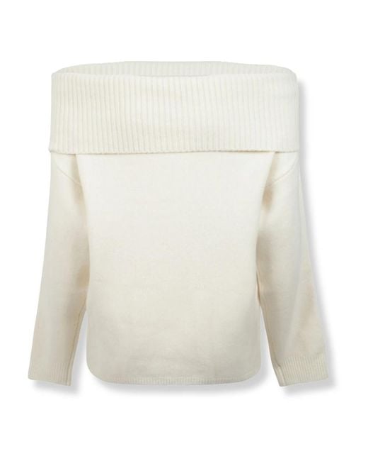 Loulou de Saison White Round-Neck Knitwear