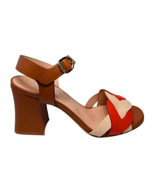 Pollini Brown High Heel Sandals
