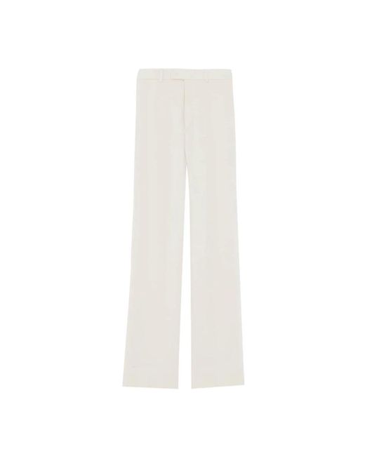 Saint Laurent White Wide Trousers
