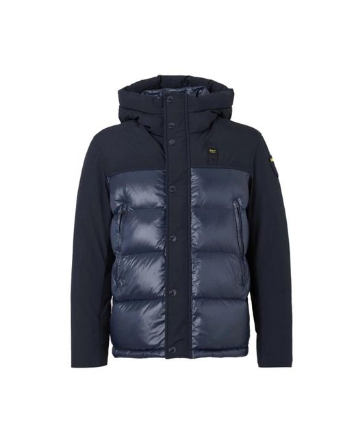 Down Jackets Blauer de hombre de color Blue