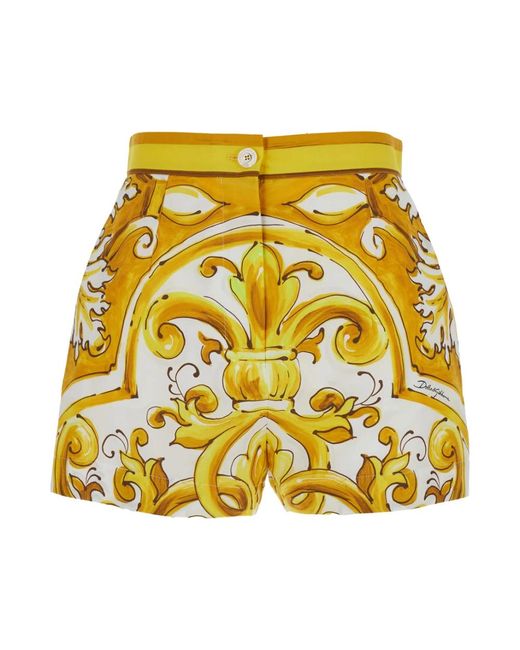 Shorts > short shorts Dolce & Gabbana en coloris Yellow