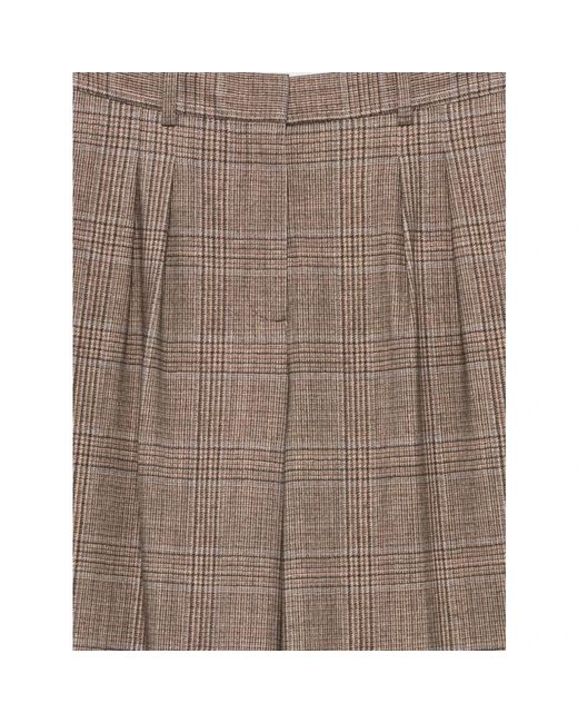 Circolo 1901 Brown Wide Trousers