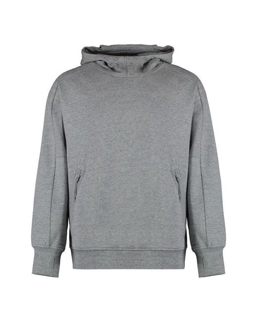 C P Company Baumwoll-hoodie mit goggle-kapuze in Gray für Herren