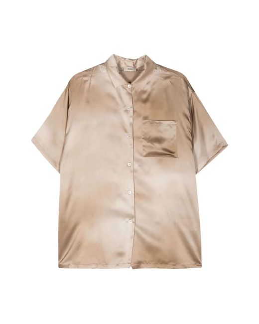 Shirts > short sleeve shirts Herno pour homme en coloris Natural
