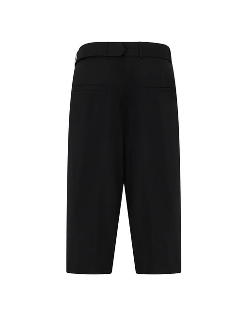 Dries Van Noten Black Cropped Trousers for men