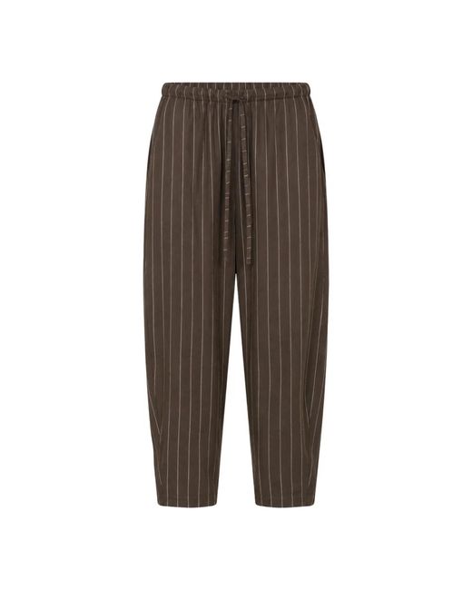 Imperial Brown Cropped Trousers