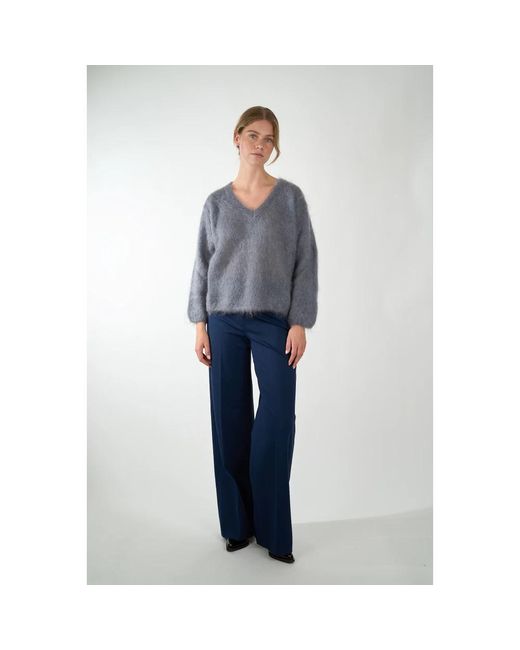 Ottod'Ame V-Neck Knitwear in het Gray