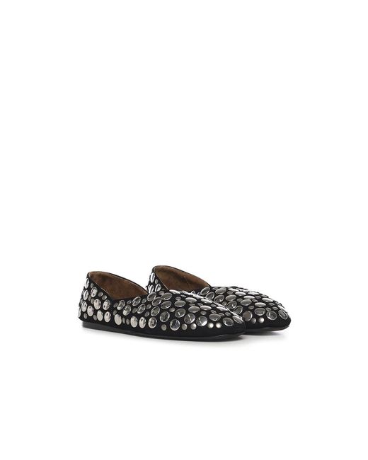 Khaite Black Ballerinas
