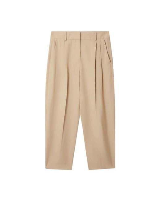 Stella McCartney Natural Cropped Trousers