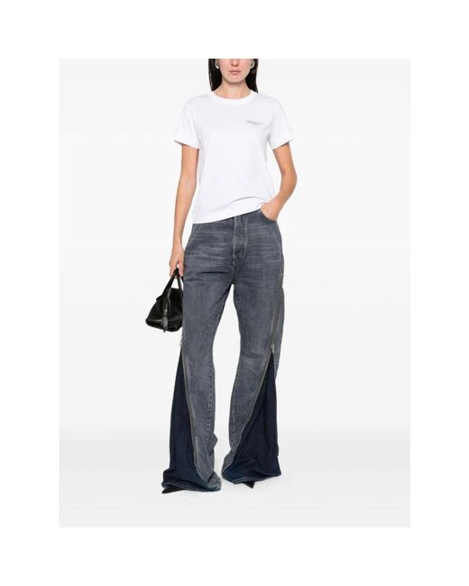 Givenchy T-Shirt Van Katoen Met Stamp-Print in het White