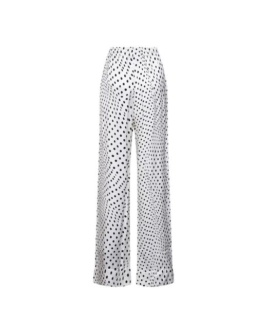 Stella McCartney White Wide Trousers