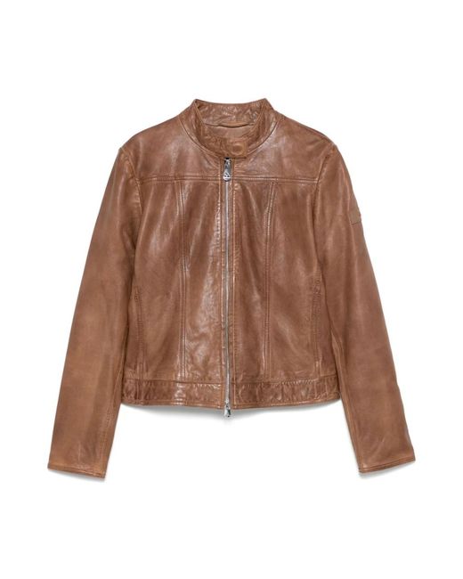 Leather Jackets Peuterey de color Brown
