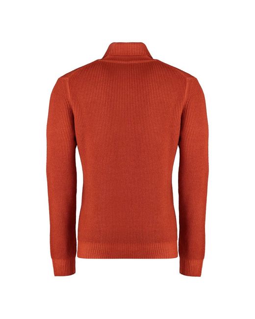 Turtlenecks Moorer de hombre de color Red