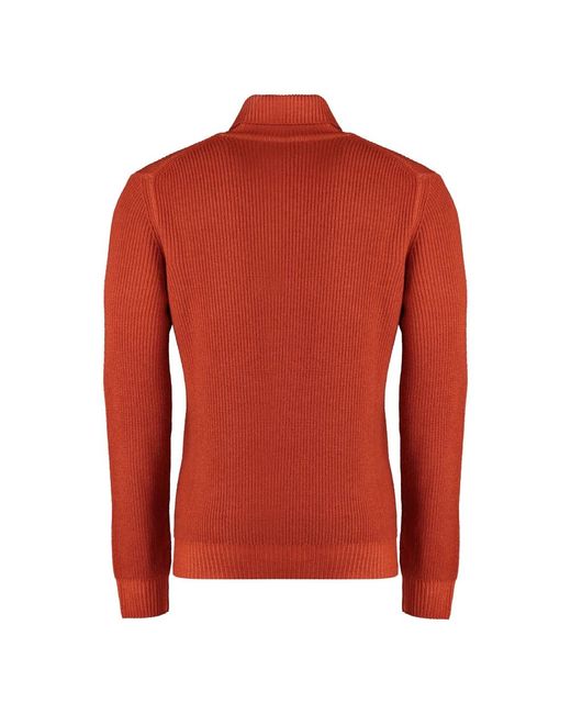 Turtlenecks Moorer de hombre de color Red