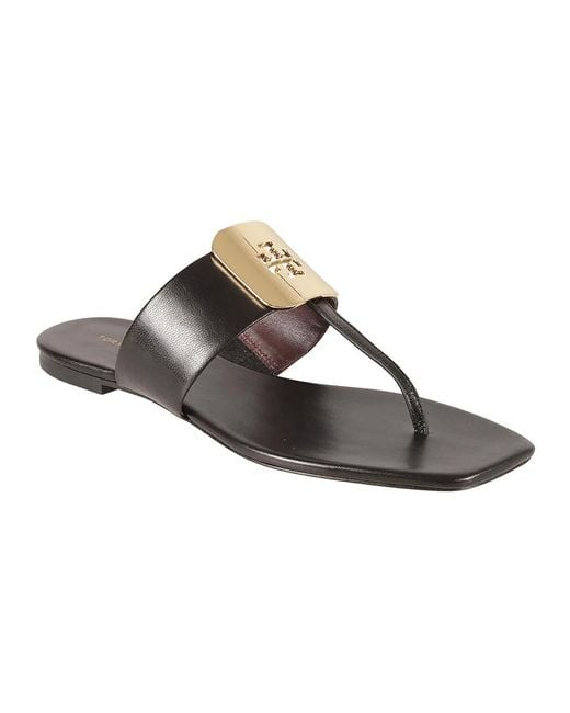 Flip Flops di Tory Burch in Brown