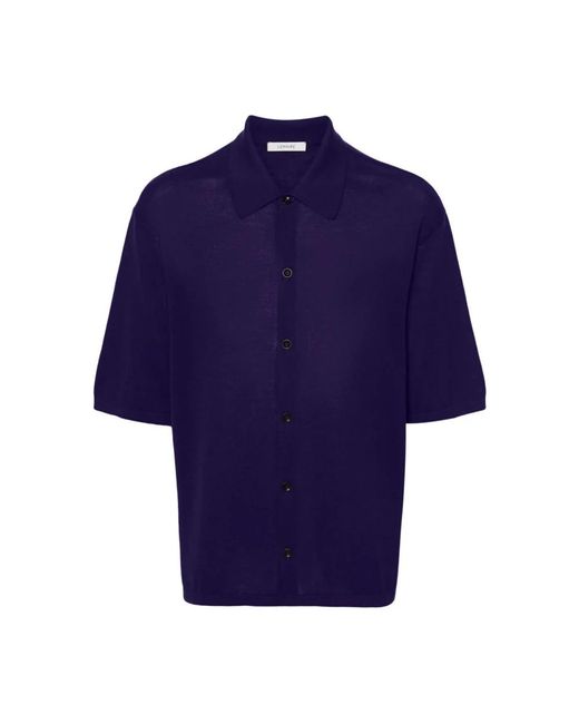 Lemaire Blue Short Sleeve Shirts for men