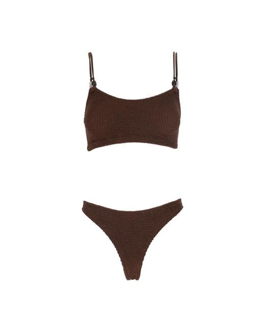 Hunza G Brown Bikinis