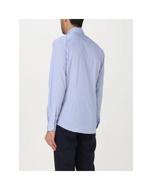 Fay Blue Casual Shirts for men