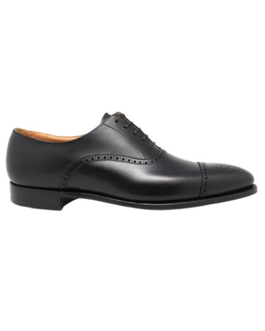 Crockett and Jones Black Dress Shoes for men