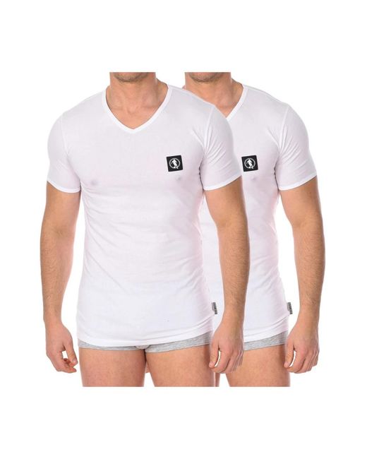 Bikkembergs White T-Shirts for men