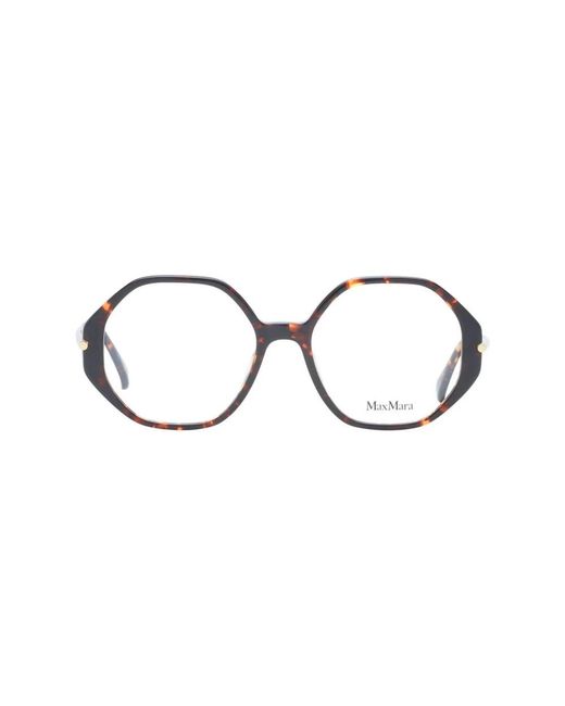 Max Mara Brown Achteckige Brille