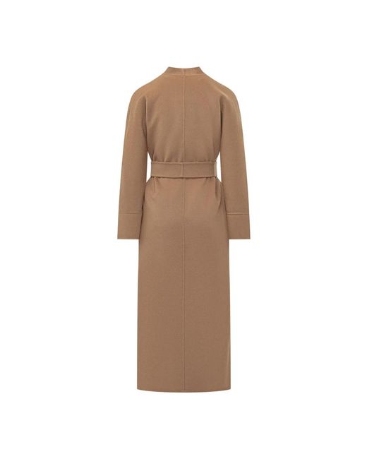 Max Mara Brown Belted Coats