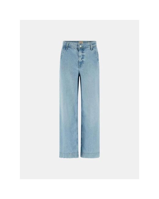 Guess Blue Hohe weite jeans