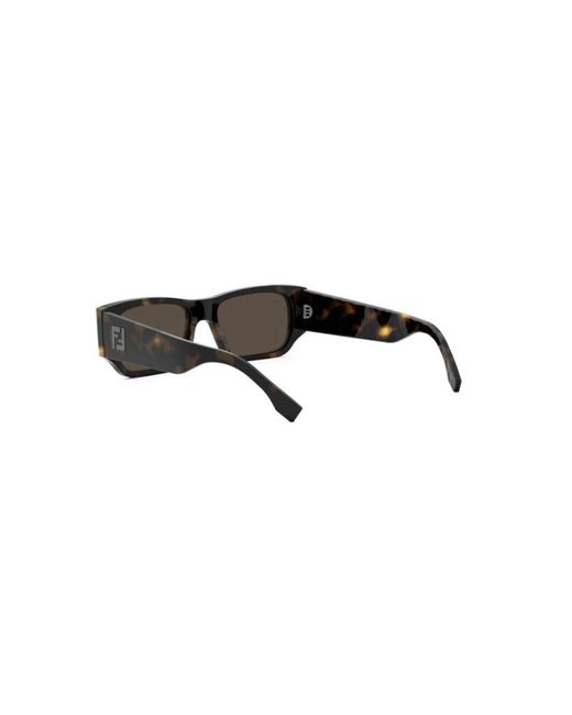 Fendi Ff Squared Zonnebril in het Black