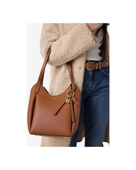 Guess Brown Shoulder Bags