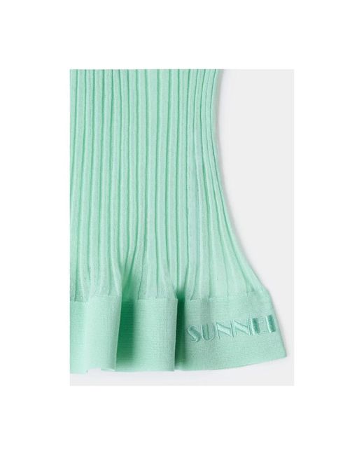 Tops > sleeveless tops Sunnei en coloris Green